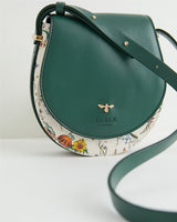 Botanical Pumpkin Green Saddle Bag