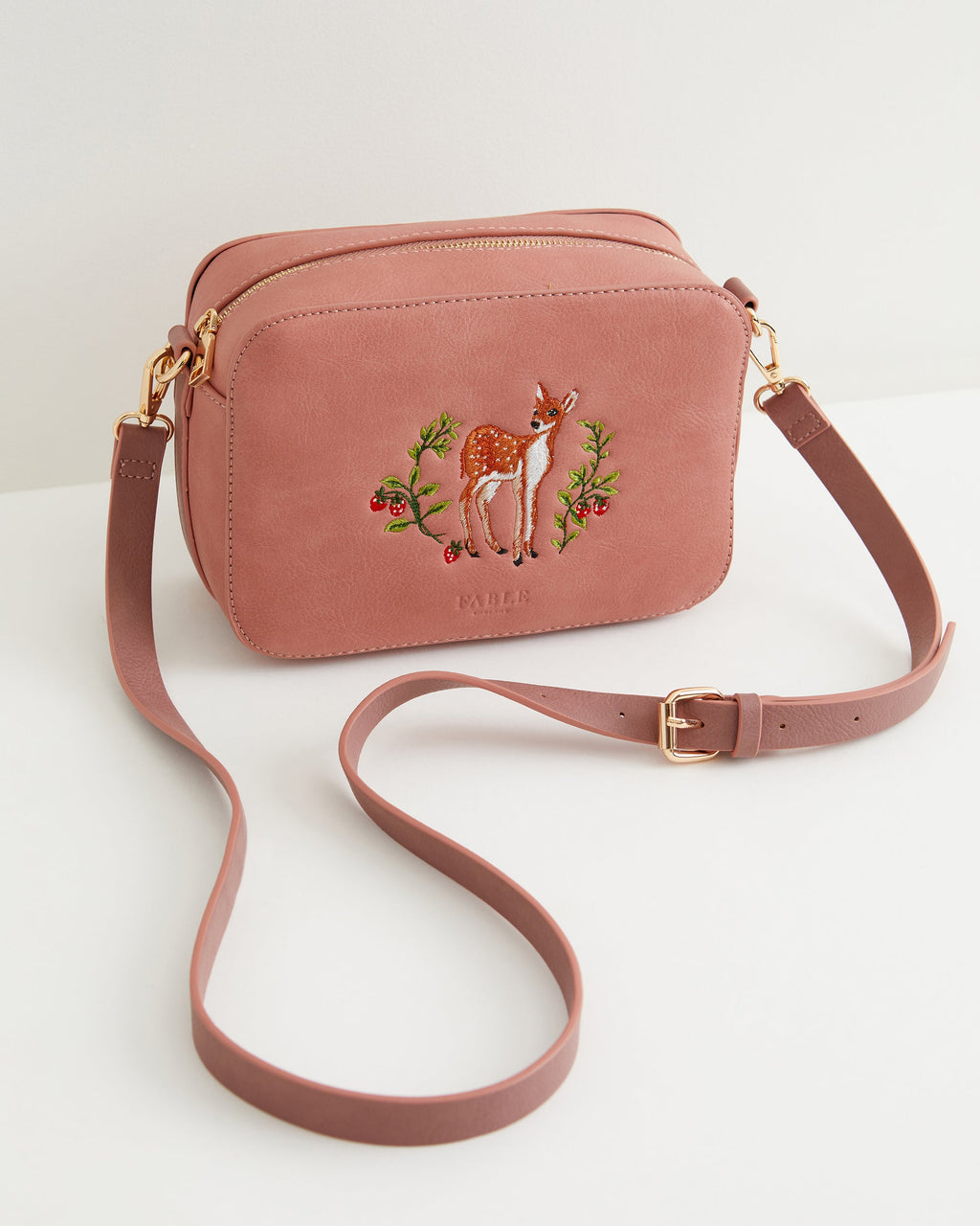 Fable England Hepsie Embroidered Tote