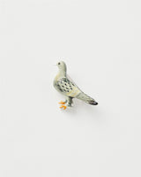 Enamel Pigeon Brooch