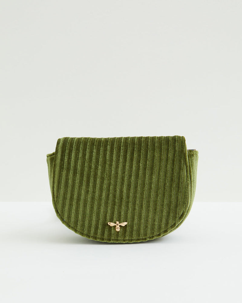 Green Velvet Waist Bag