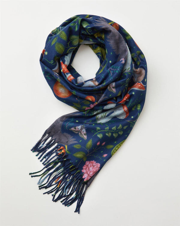 Catherine Rowe’s Into The Woods Scarf Blue