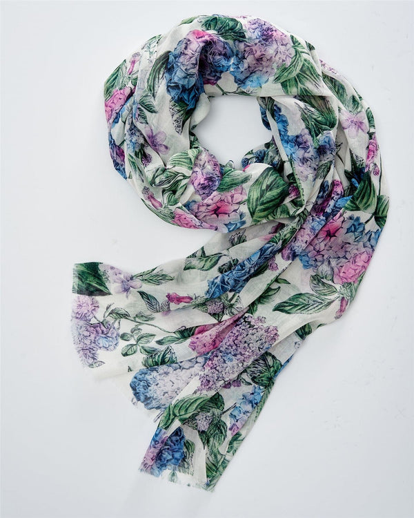 Fable England US Scarf Hydrangea Light Weight Scarf