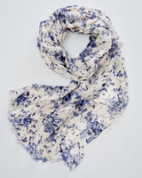 Blooming Blue Light Weight Scarf