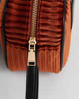 Fable England US Handbag Vivianne Velvet Camera Bag - Amber Rust