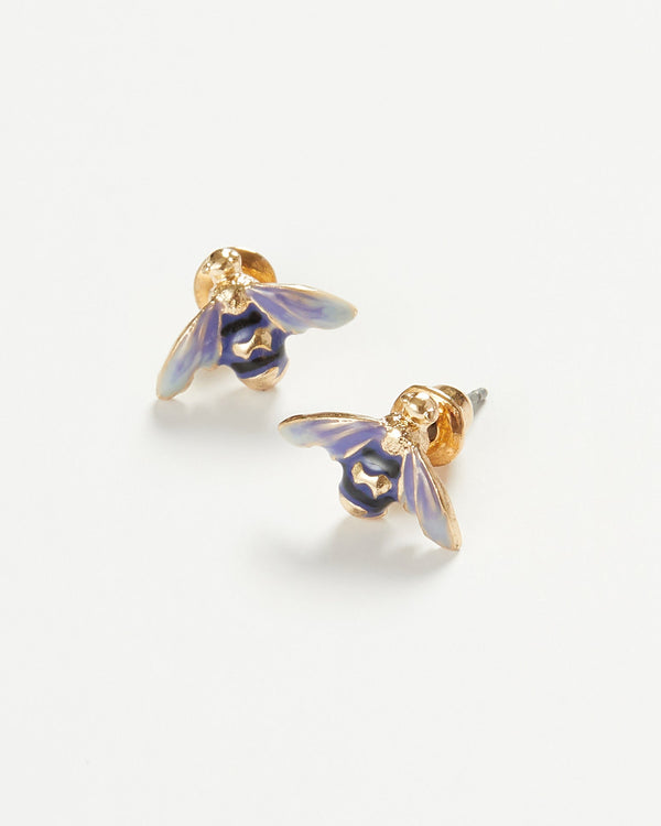 Enamel Bee Earrings