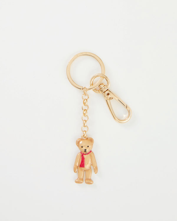 Enamel Teddy Key Ring