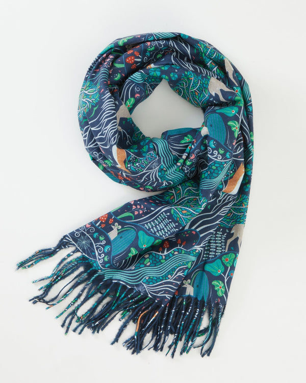 Fable US Scarf Navy The Enchanted Tree Scarf