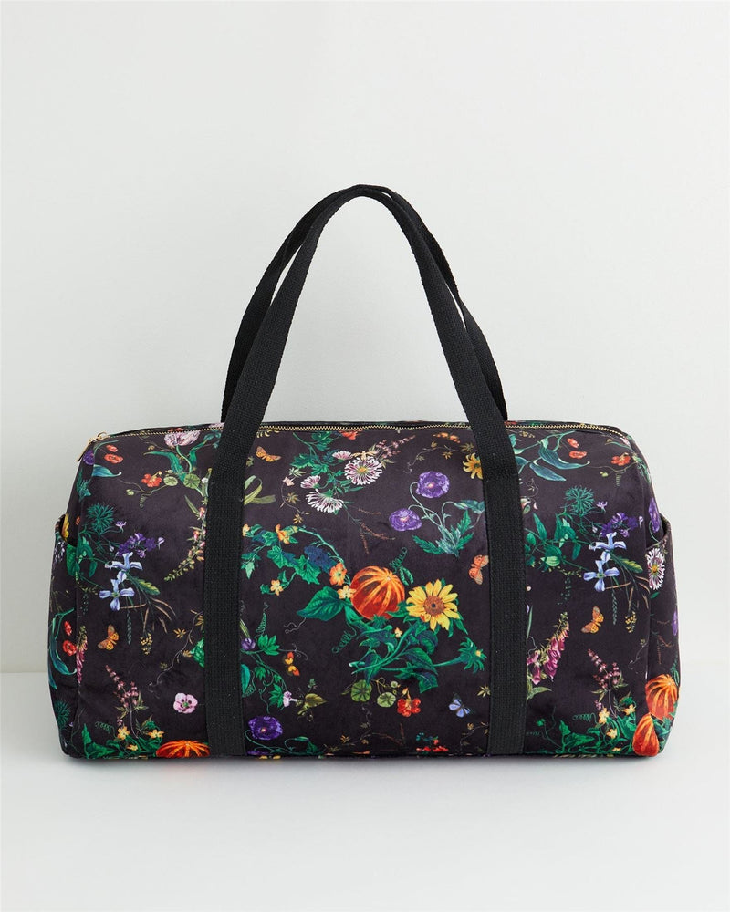 Fable England US Handbag Botanical Pumpkin Black Weekender Bag