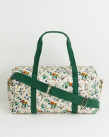 Fable England US Handbag Botanical Pumpkin Ivory Quilted Weekender Bag
