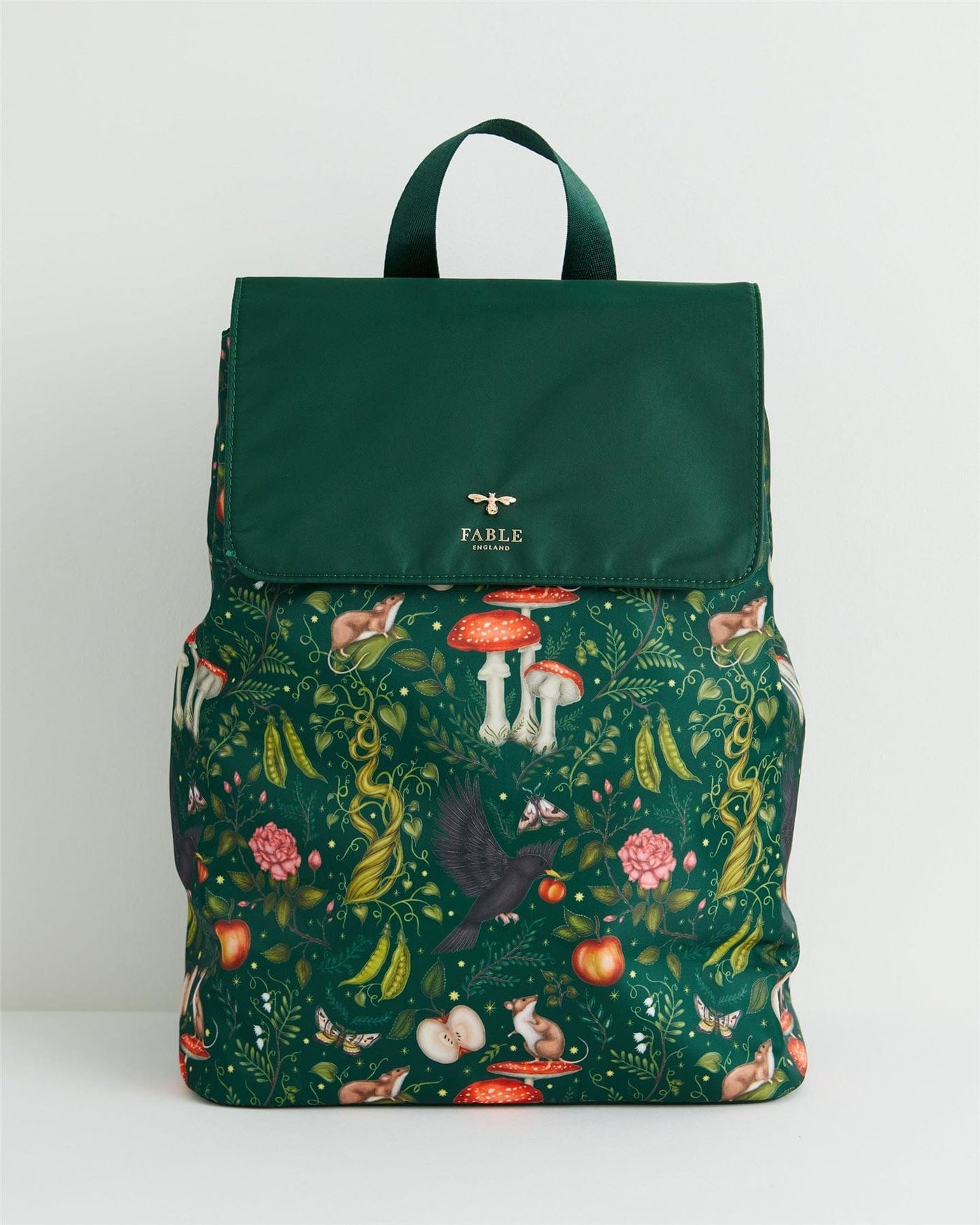 Newest Large Backpack Twilight forest print cotton